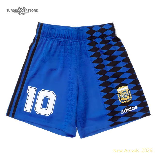 Official Argentina 1994 20242025 Away Shorts Retro Climalite