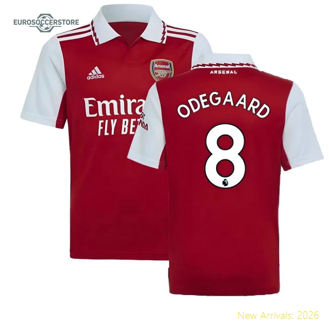 Arsenal Kids Odegaard Gentle Jersey Performance Fabric Flexible