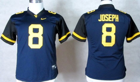 Men's None Blue 2013 replica Karl Joseph #8 match worn Jersey