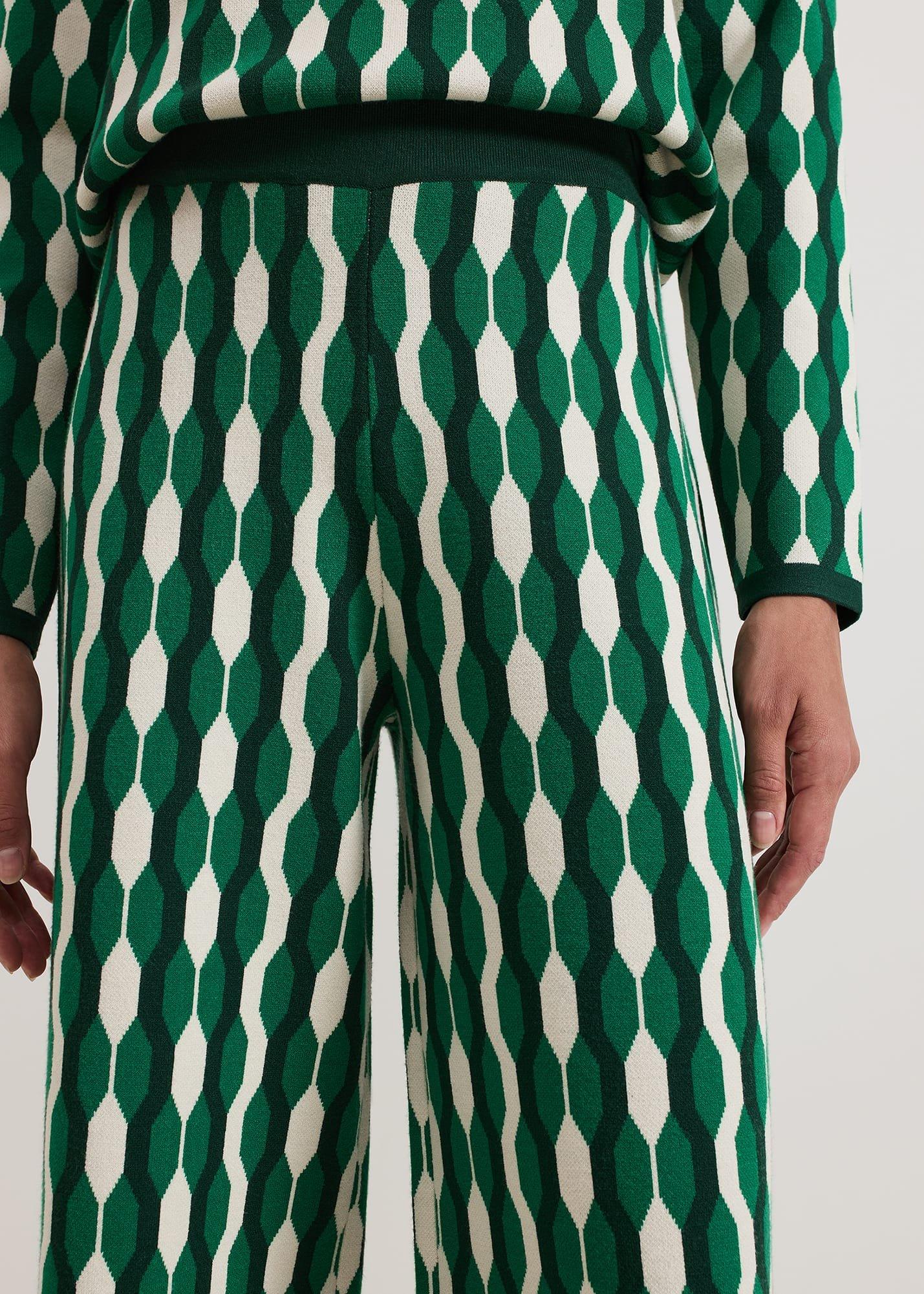 Payton Geo Jacquard Knitted Trousers