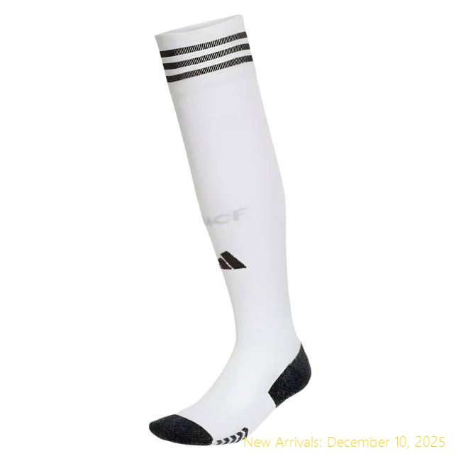 2025-2026 Real Madrid Home Socks - Official Uniform - White Color