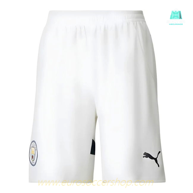 2024-2025 Man City Home Shorts (White)