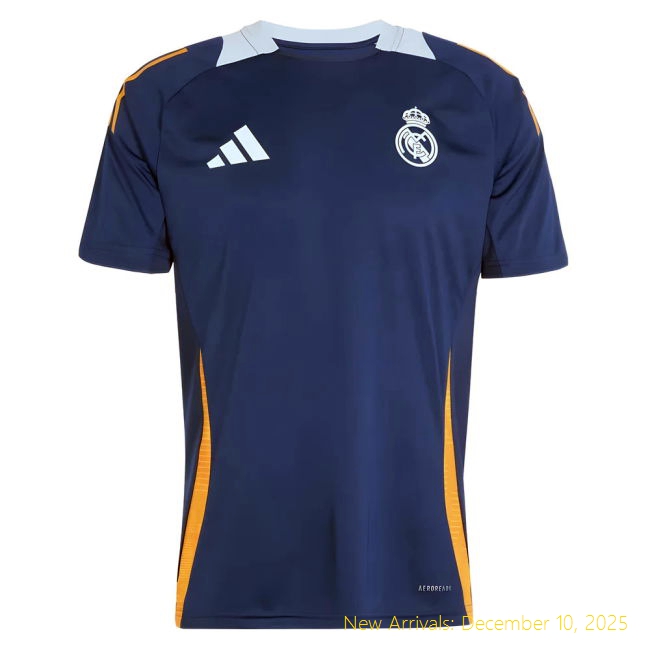 2024-2025 Real Madrid Training Jersey - High Quality Game Day - Navy...