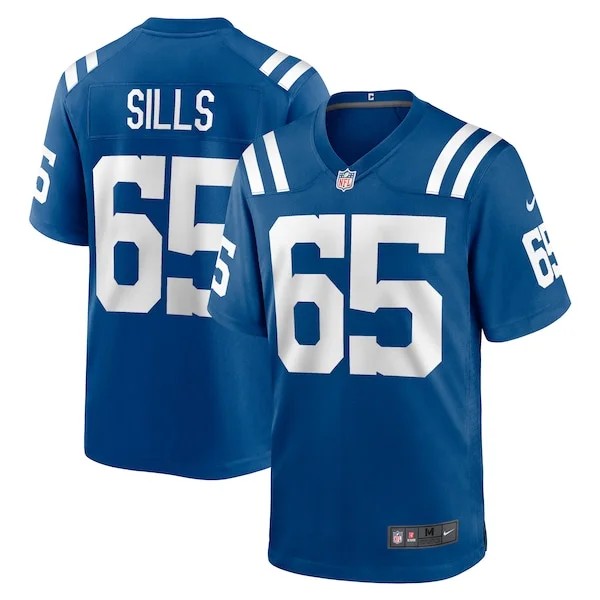 None Josh Sills Game Jersey - Royal | NFL Player Jersey | NFL Football