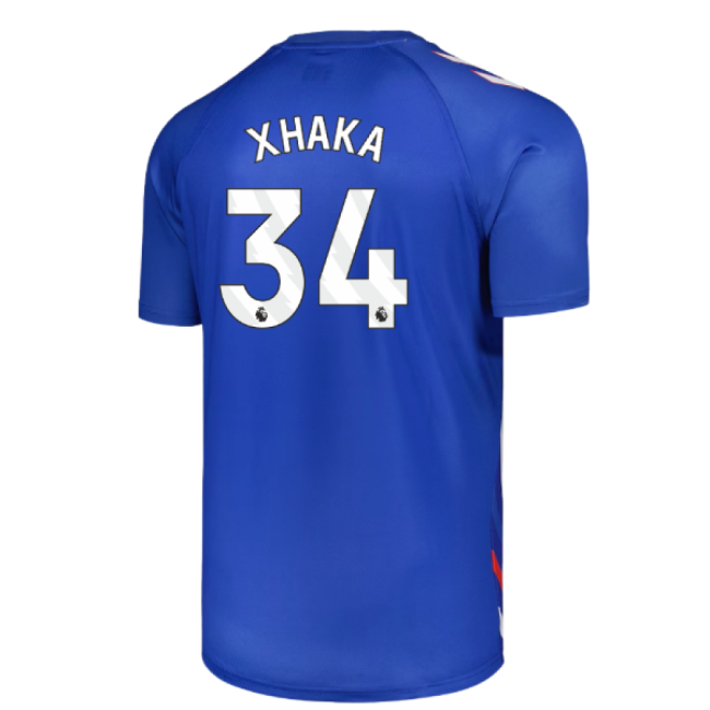 2025-2026 Sunderland Away Pre-Match Jersey Blue - Youth Xhaka 34