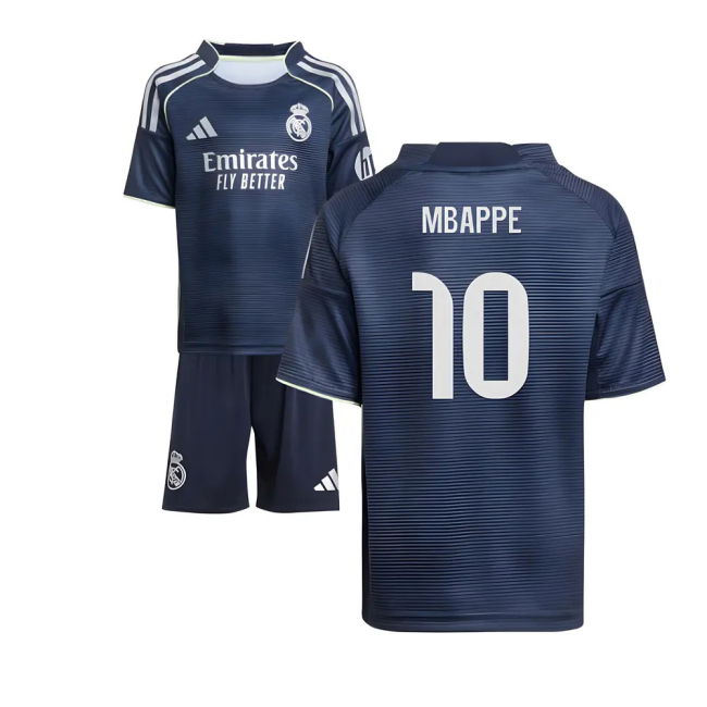 2025-2026 Real Madrid Away Football Shirt (Mbappe 10) Moisture Wicking