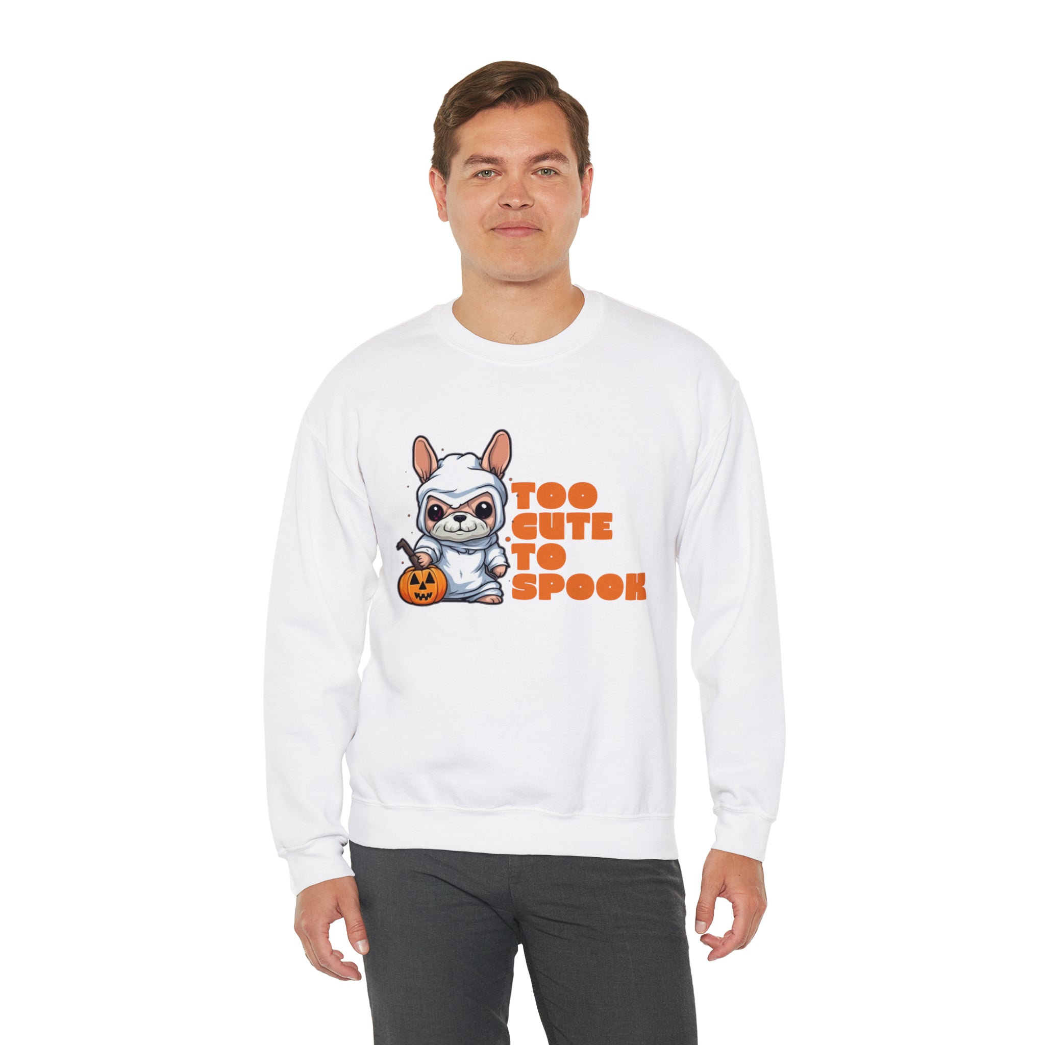 French Bulldog Too Cute To Spook Halloween Unisex Sweatshirt Durable Dog Item