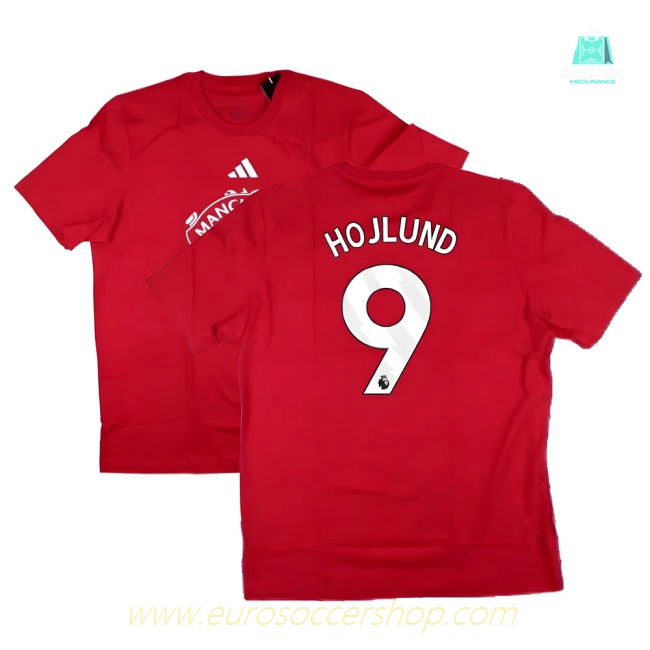 2024-2025 Man Utd DNA Graphic Tee (Red) (Hojlund 9)