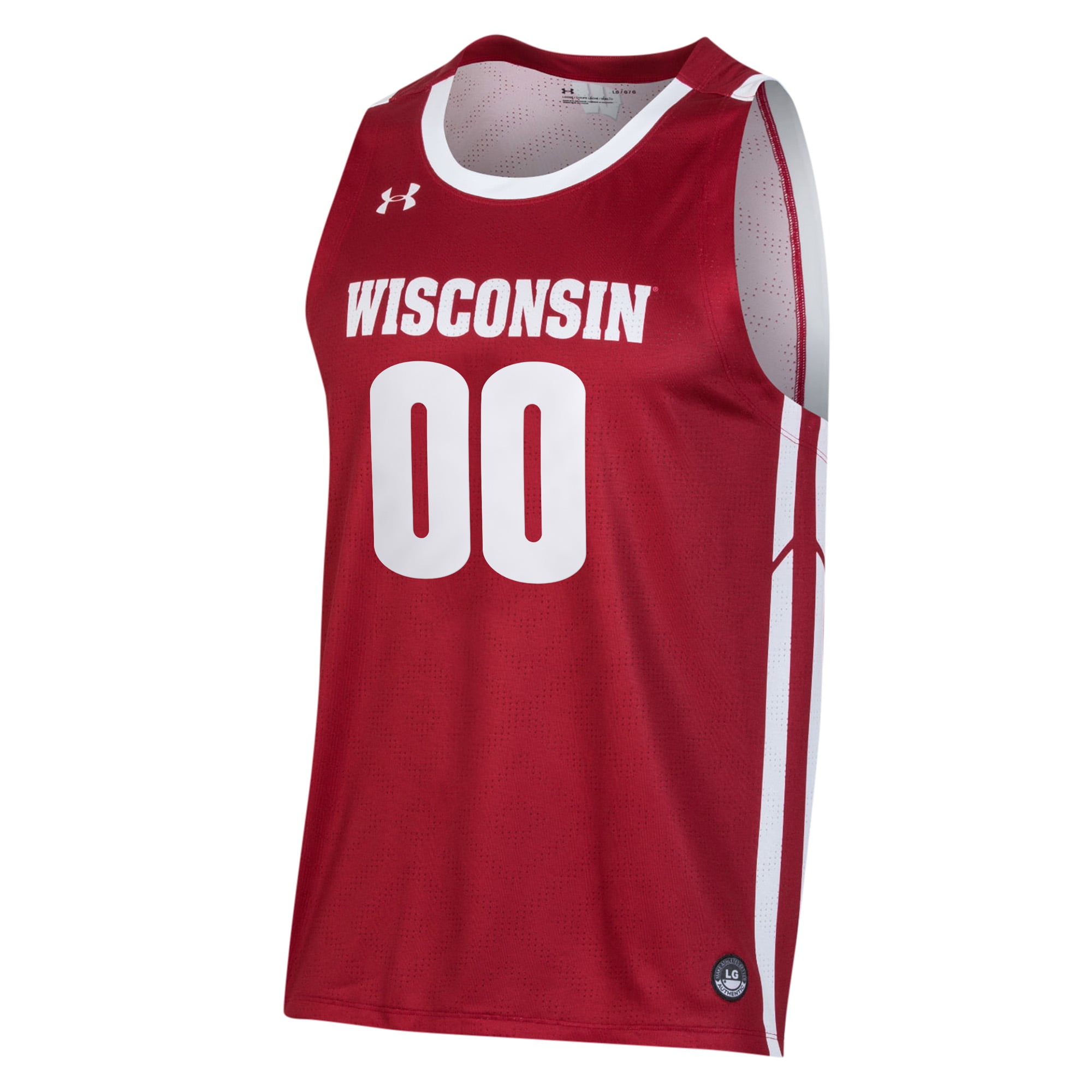 Wisconsin Badgers Under Armour Pick-A-Player NIL Men's Basketball Jersey - Red