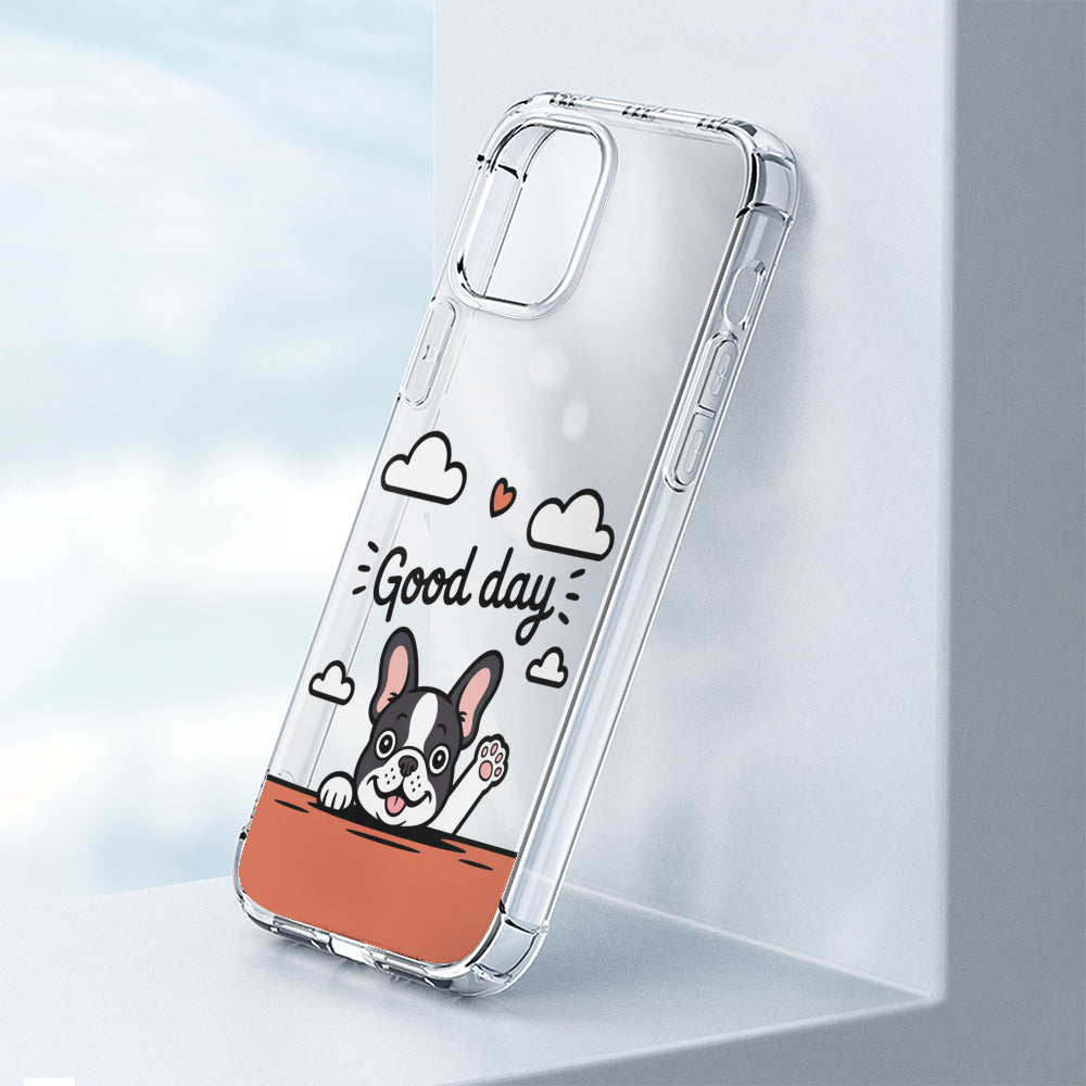 French Bulldog Nala Clear Silicone Phone Case For Iphone, Samsung &