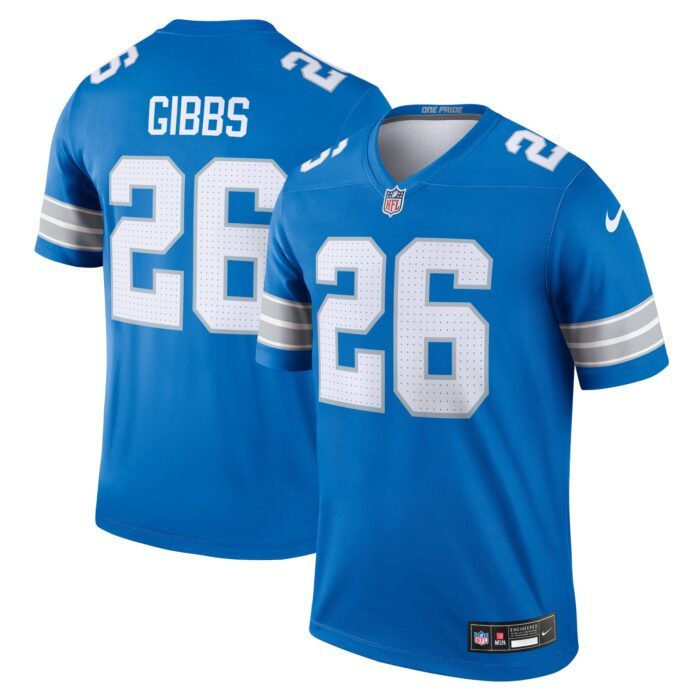 None Men's Detroit Lions NFL Team Replica Jersey Football Apparel