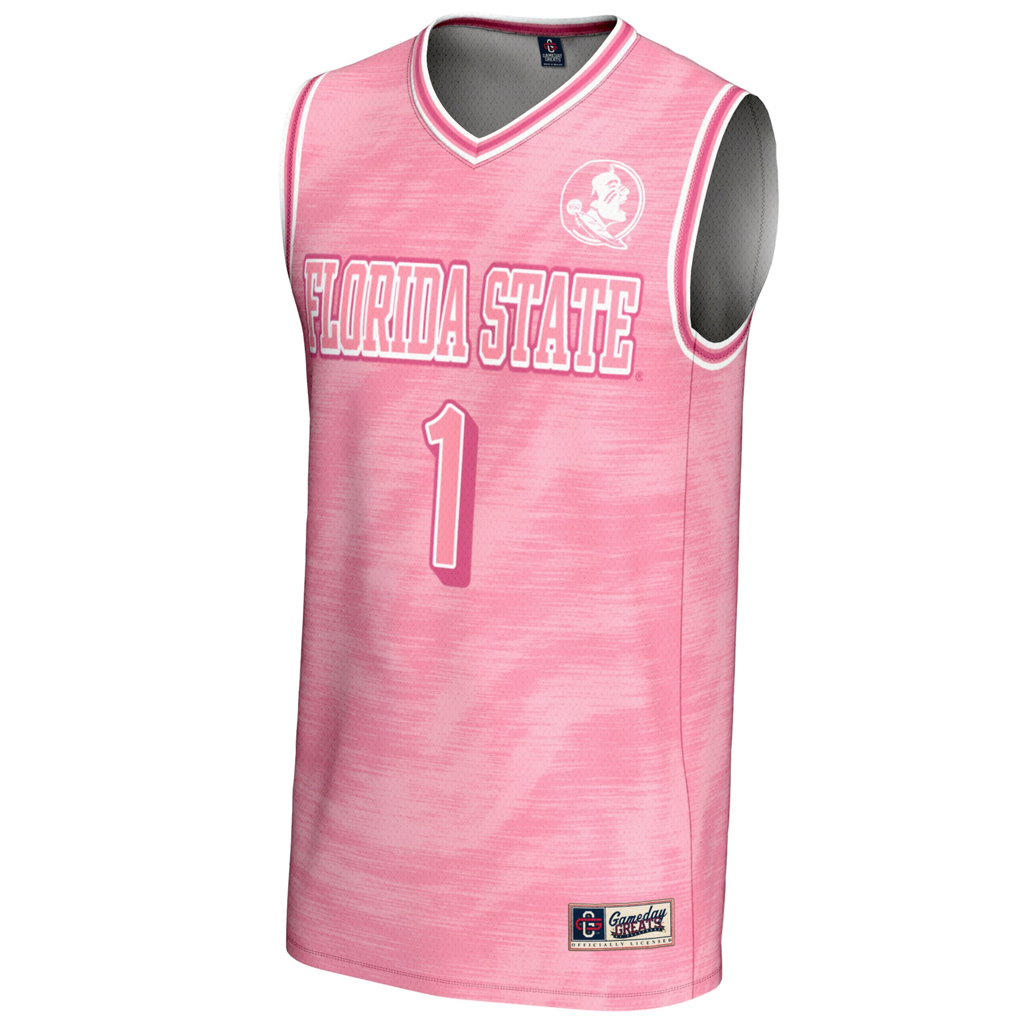 [DDG] Florida State Seminoles GameDay Greats Youth Lightweight Basketball Fashion Jersey - Pink