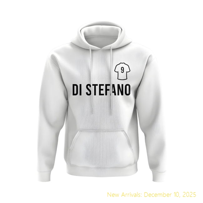 High-Quality RM Alfredo Di Stefano Real Madrid Number Hoody (White)
