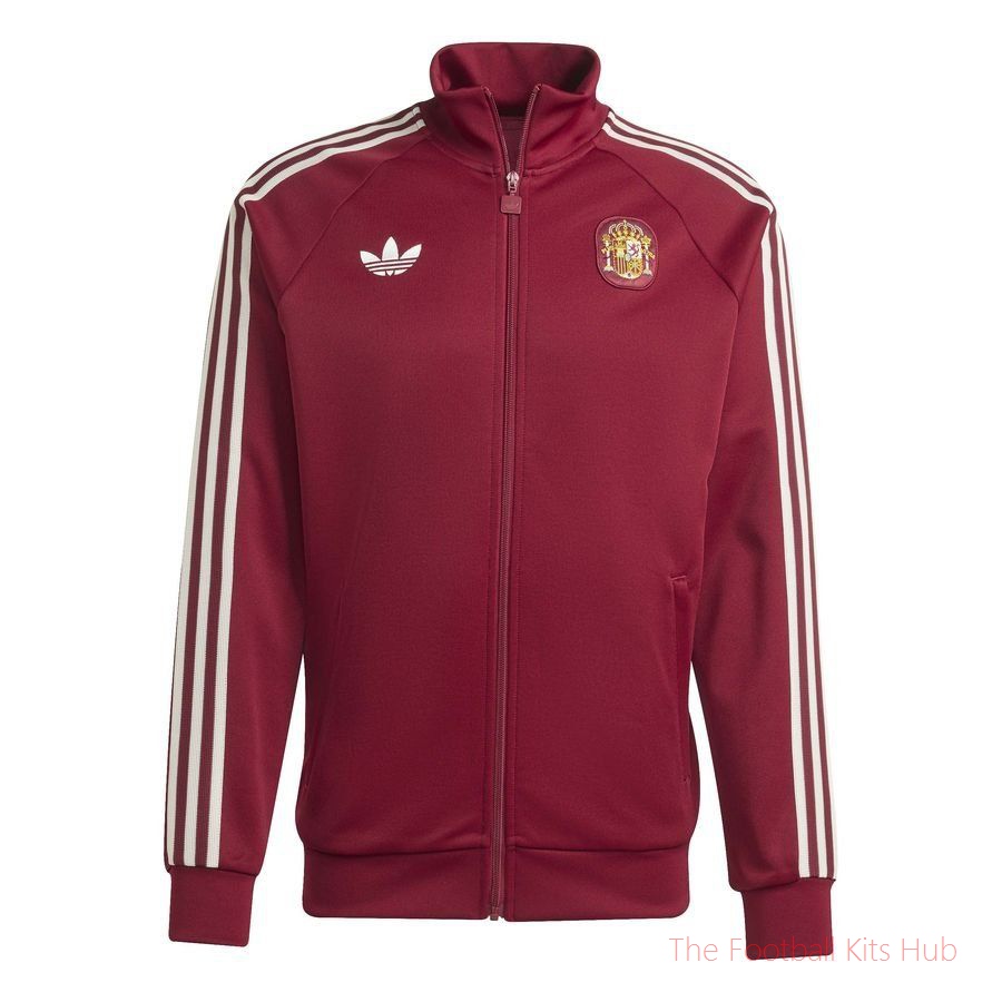Spain Track Top OG World Cup 2026 - Collegiate Burgundy