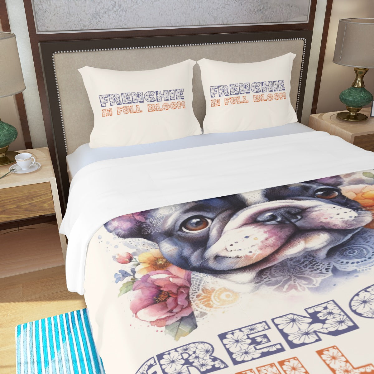Non-slip Ruby - Durable Bedding Set For French Bulldogs