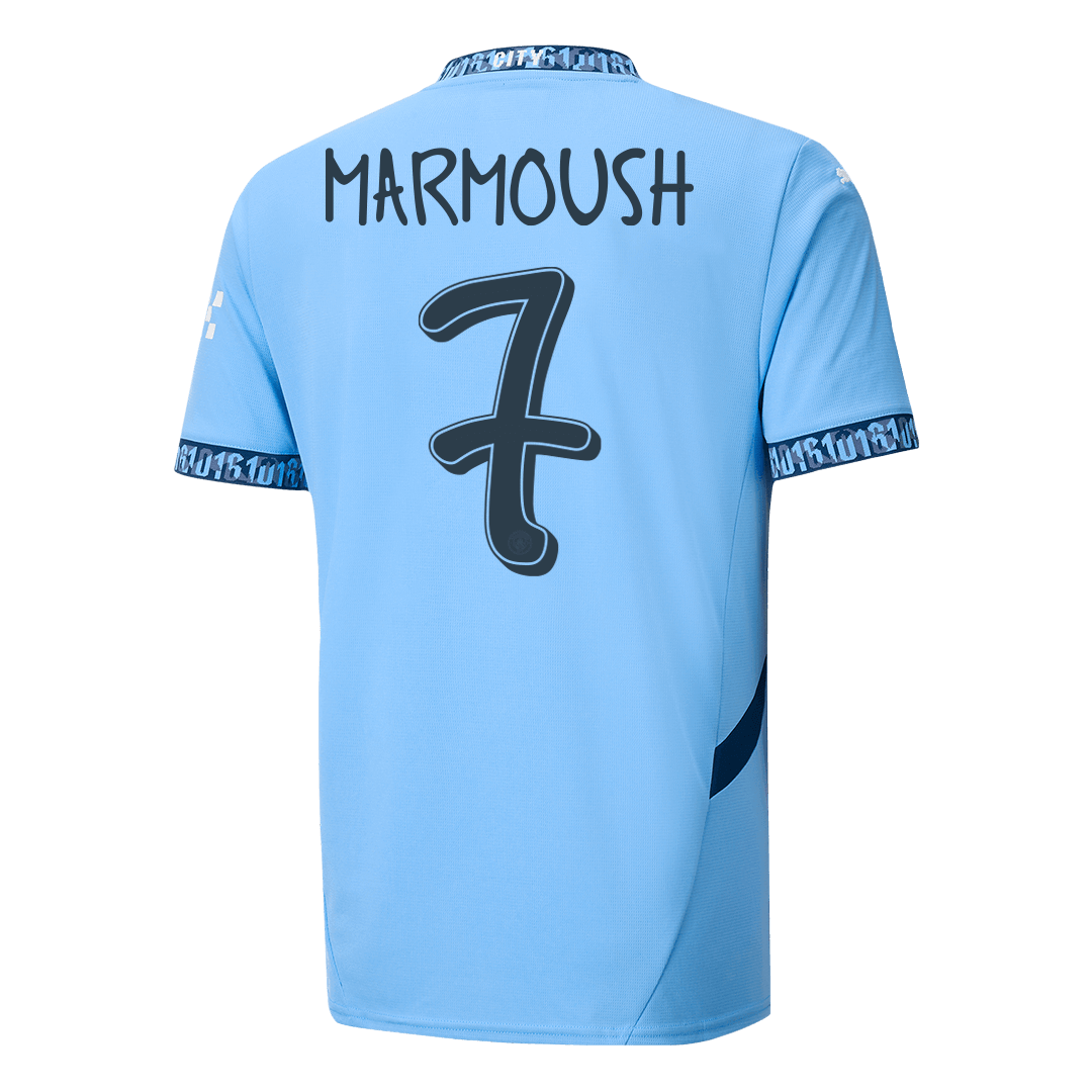 MARMOUSH #7 Manchester City Home Soccer Jersey 2024/25 - UCLAuthentic