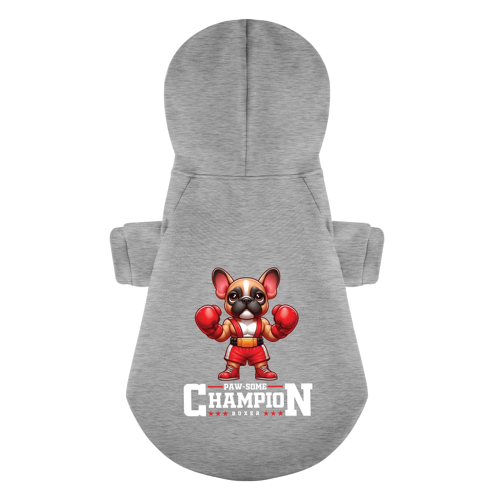 PAWSOME CHAMPION BOXER - Personalized French Bulldog Hoodies with Funny Quotes – Stylish, Cozy, and Premium 100% Cotton