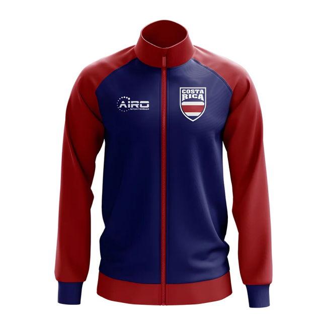 Costa Rica Concept Football Track Jacket (Blue) - Kids
