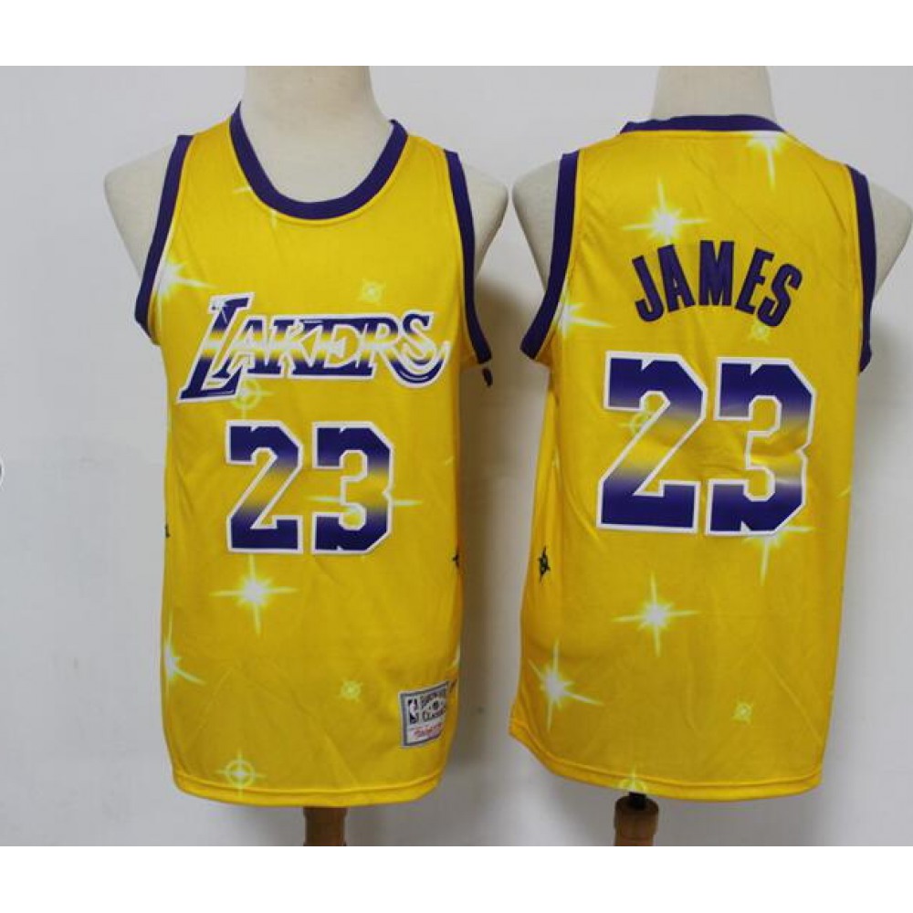 Collector's Item Retro Men's LA Lakers #23 LeBron Gold Basketball Jersey