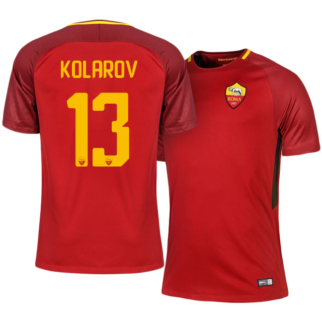201718 Roma Home Aleksandar Kolarov 13 Shirt - Official Replica 5167