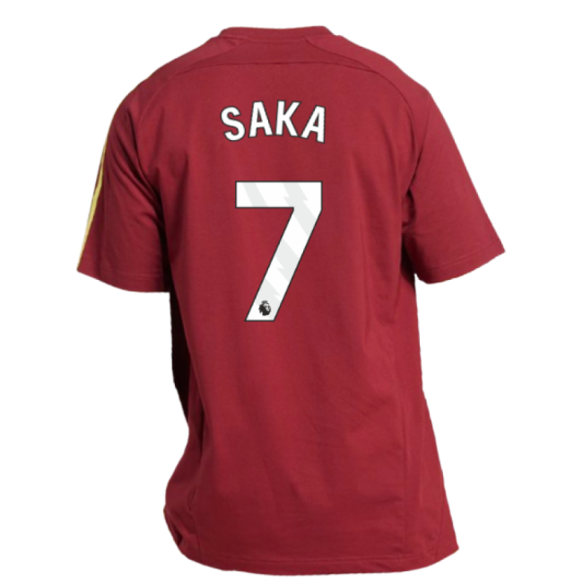Arsenal 2025-2026 Ubp Top (Noble Maroon) (Saka 7) Fan Edition