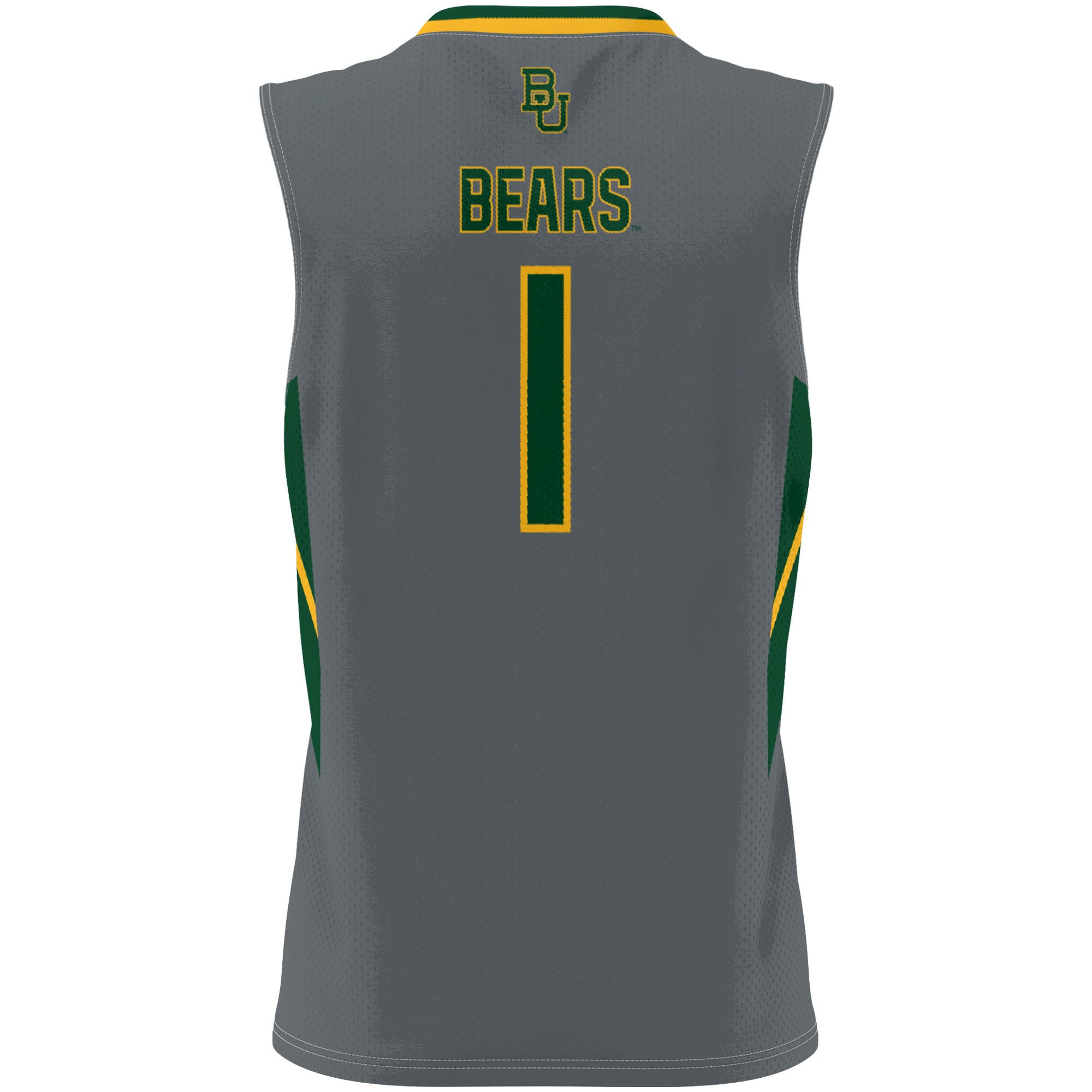 [NJP] Baylor Bears GameDay Greats Youth Lightweight Basketball Jersey - Gray