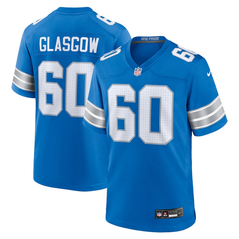 None Graham Glasgow DET Lions Iconic Elite Jersey for NFL Fans