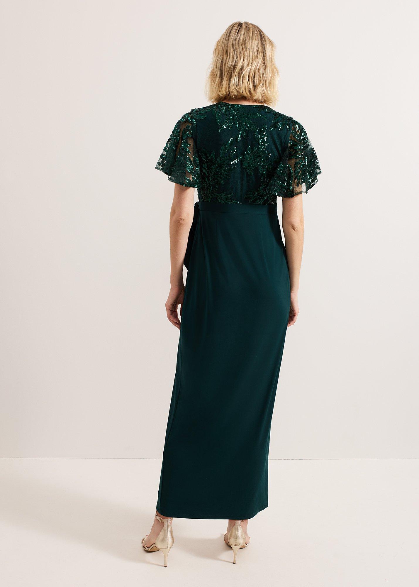 Minty Wrap Maxi Dress