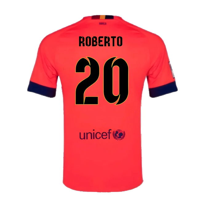 Barcelona 2014-15 Away Shirt ((Excellent - Stadium - Soccer- Supporter
