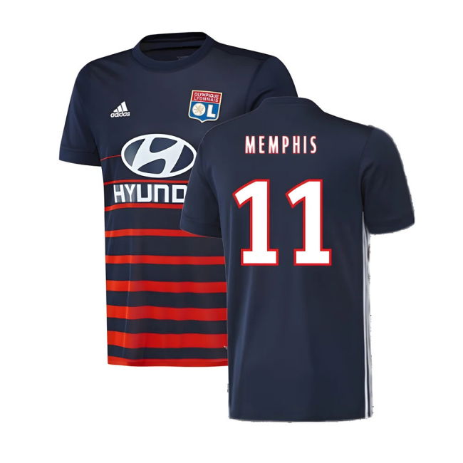 Lyon 2017-18 Away Shirt ((Excellent) L) (Memphis 11)