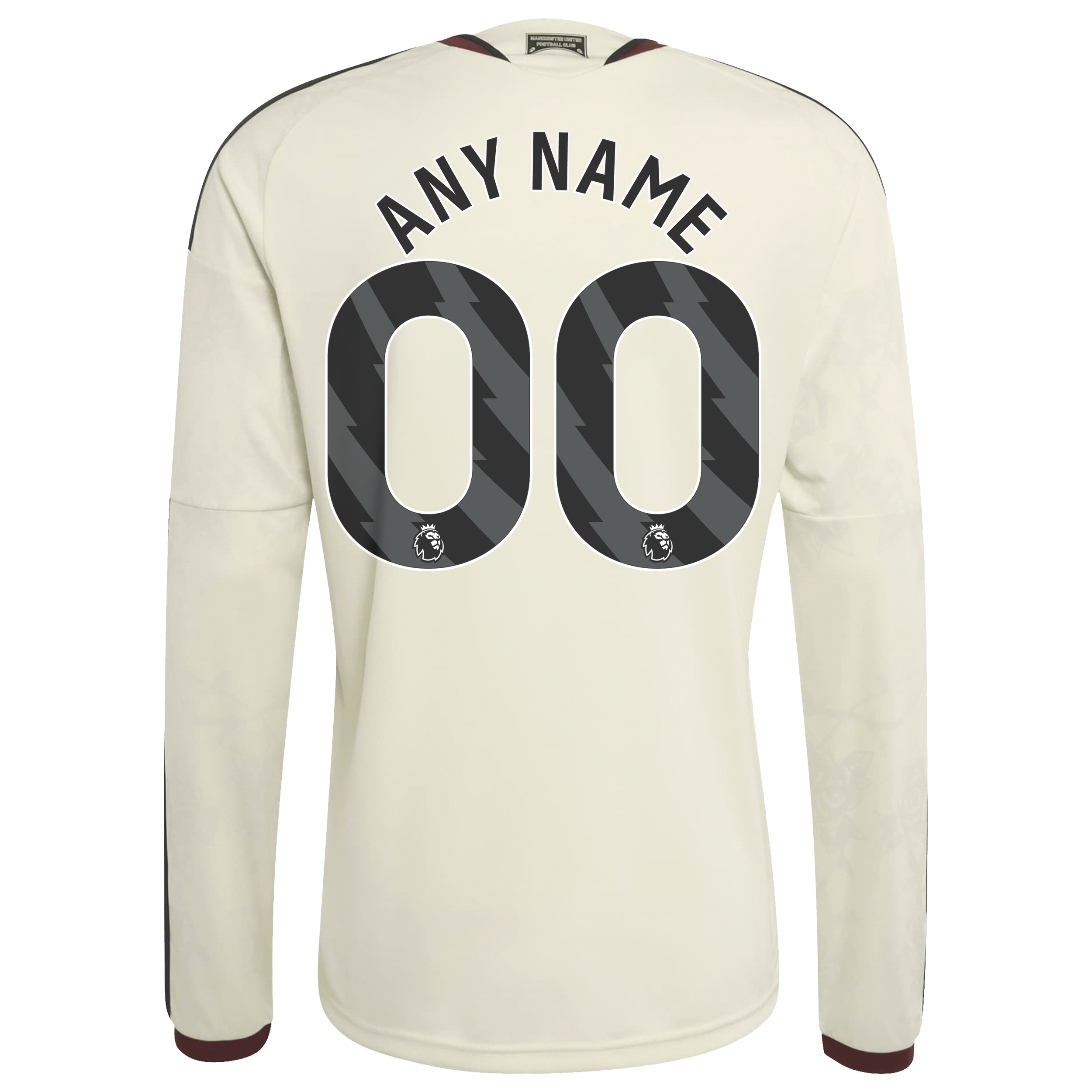 [SJH] Manchester United 2026/27 Third Replica Custom Long Sleeve Jersey - Cream