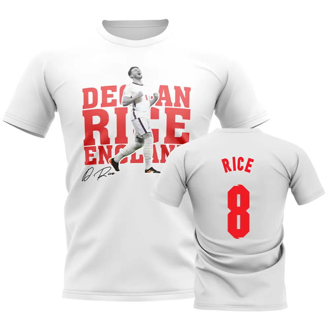 Premium Declan Rice England Team Match Player Football Breathable