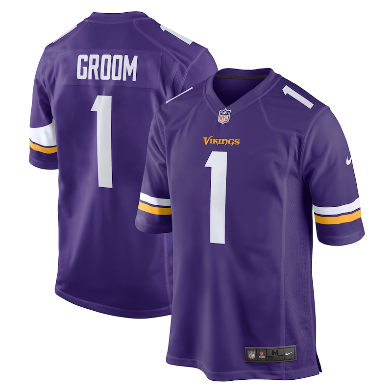 None Number 1 Groom Minnesota Vikings NFL Team Fan Apparel Football Ap