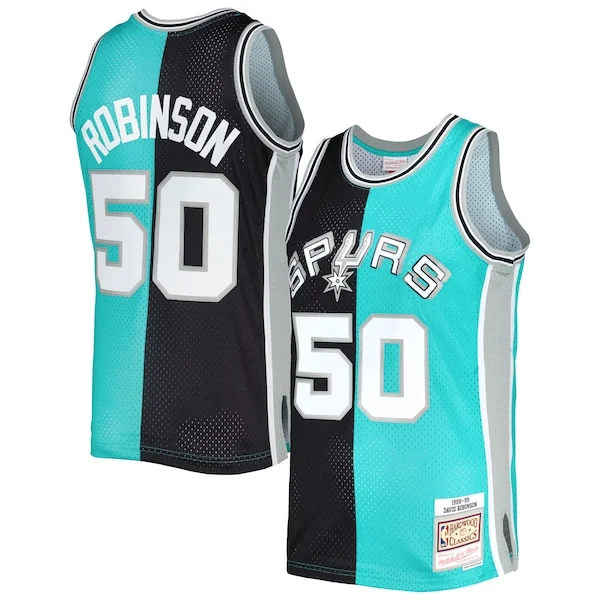 David Robinson SAS Elite Basketball Jersey - Black - Licensed Product