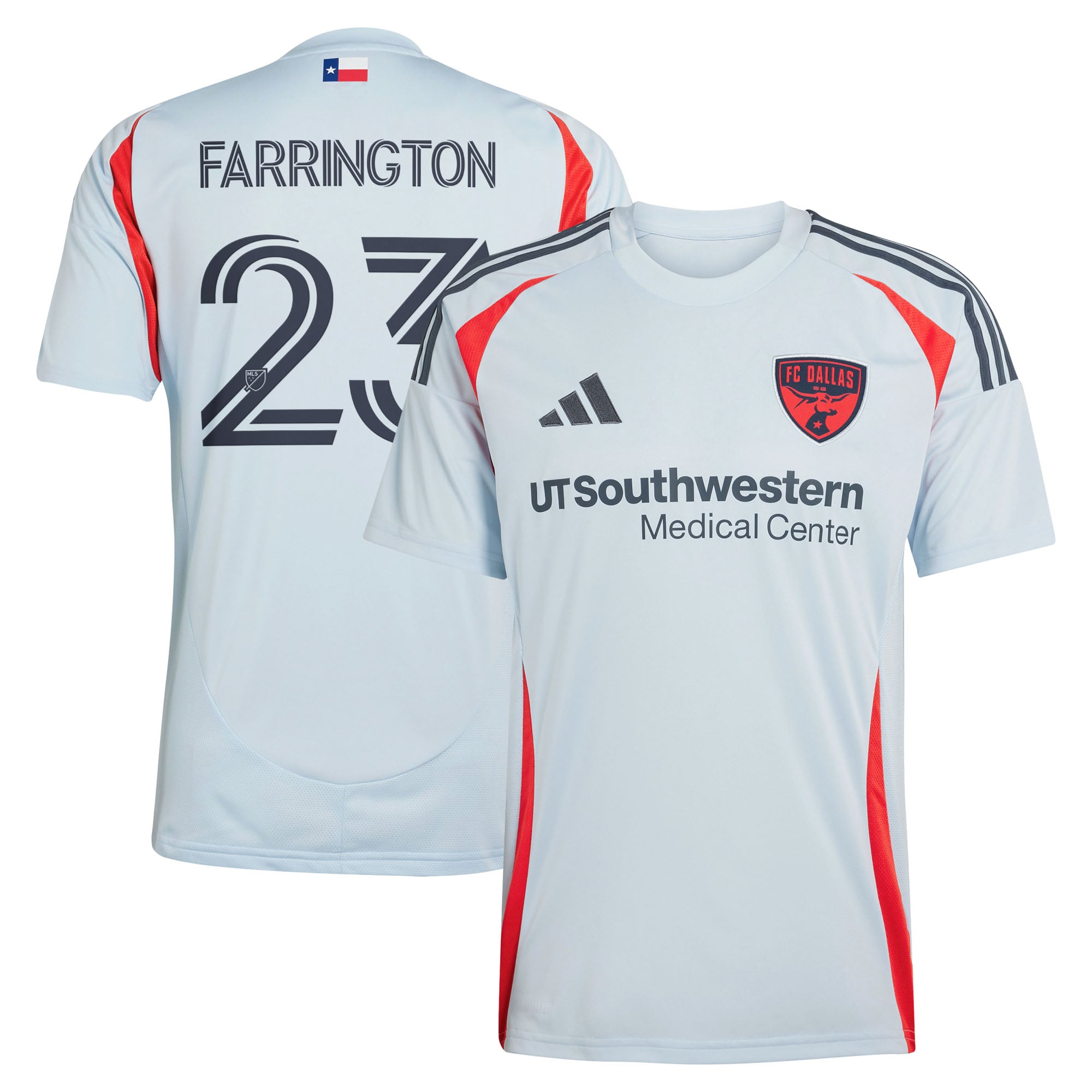 [JED] Women's Logan Farrington FC Dallas 2025 The Inferno Kit Replica Player Jersey - Light Blue