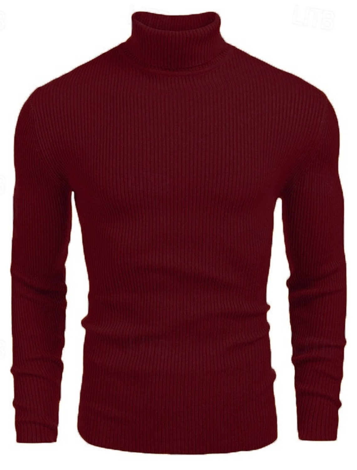 Men's Sweater Pullover Jumper Ribbed Knit Regular Tops Knitted Slim