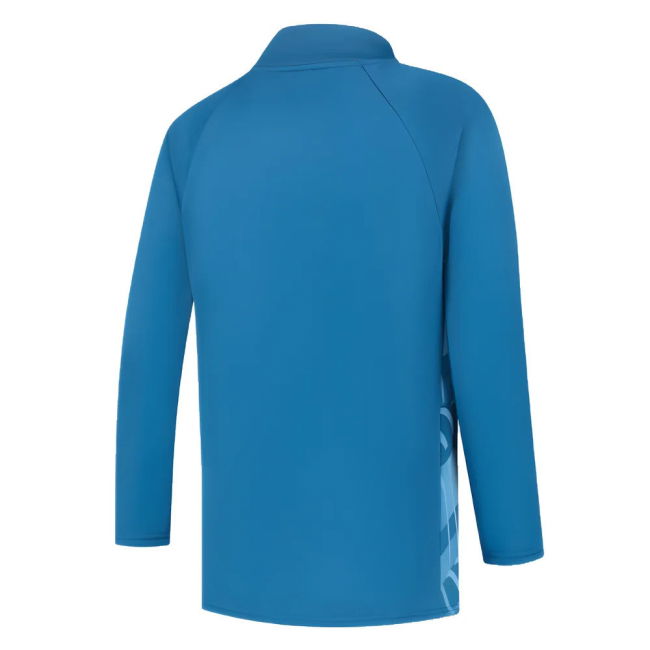 retro 2023-2024 Man City Pre-Match LS Sweat Top (Lake Blue) - Kids