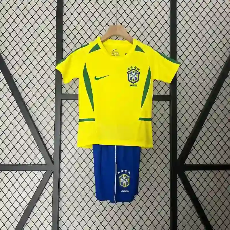 Cheap 2002 Kids Brazil Jersey retro kit