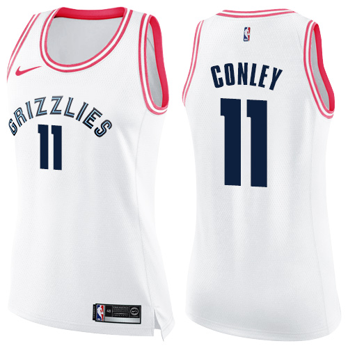 MEM #11 Mike Conley Performance 2024 Icon NBA Jersey - White Swingman