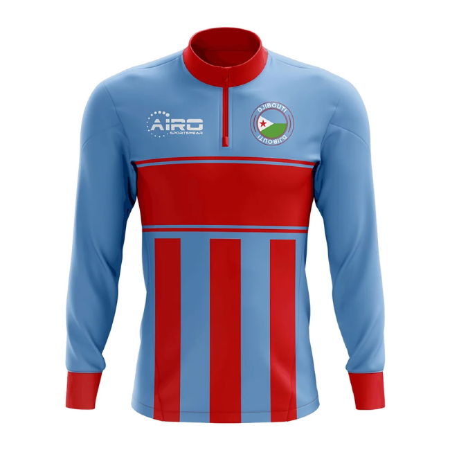Premium-Quality Djbouti Concept Football Half Zip Midlayer Top