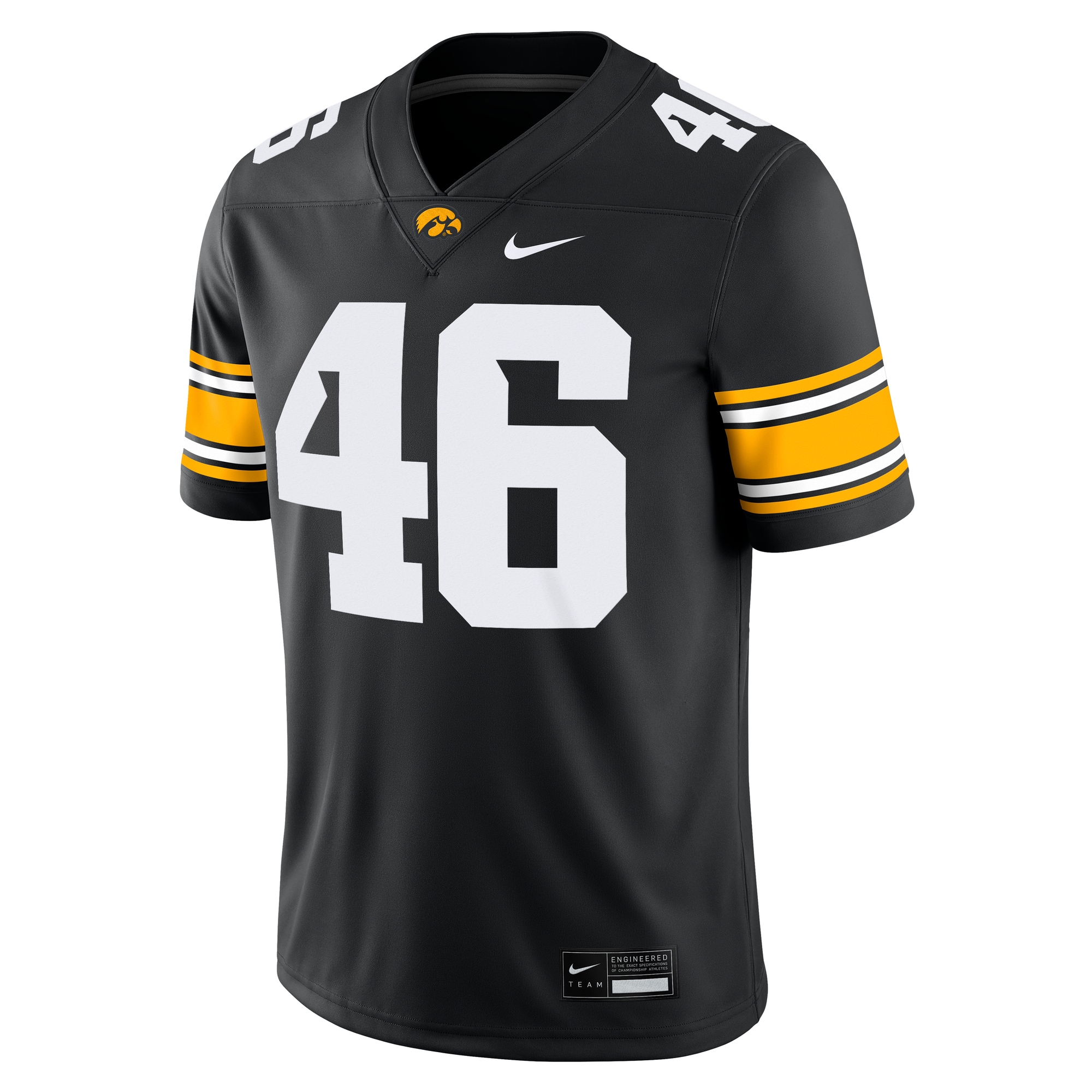 [DDG] George Kittle #46 #46 Iowa Hawkeyes Alumni Player Game Jersey - Black