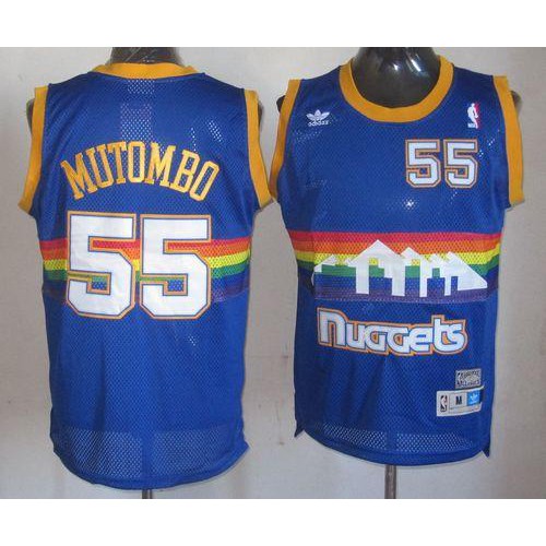DEN Dikembe #55 Pro Series Authentic Jersey Retro Style Performance