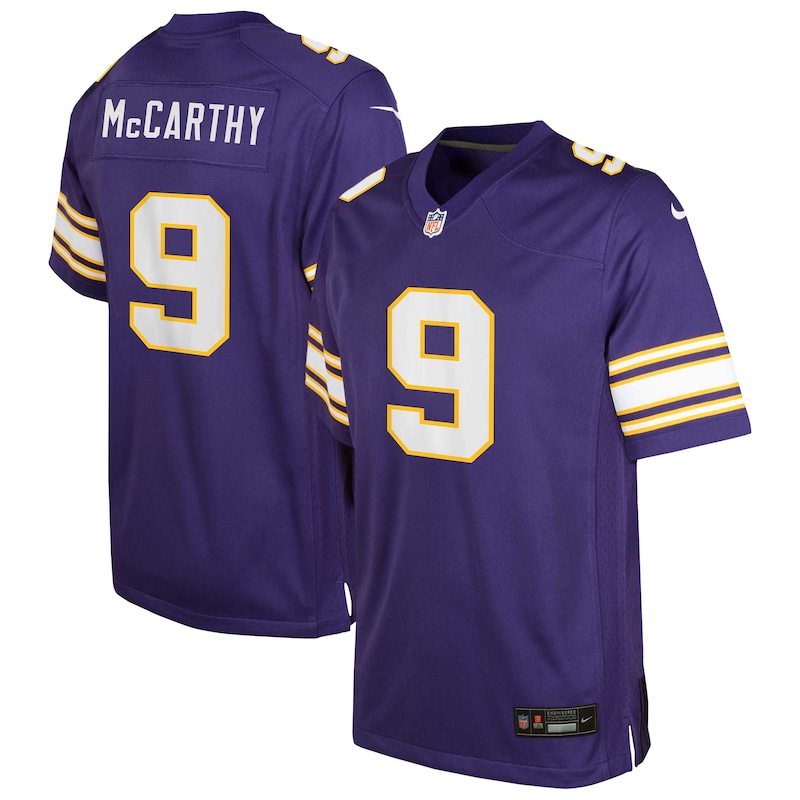 None J.J. McCarthy Minnesota Vikings Fan Favorite Team Game-Day Ess...
