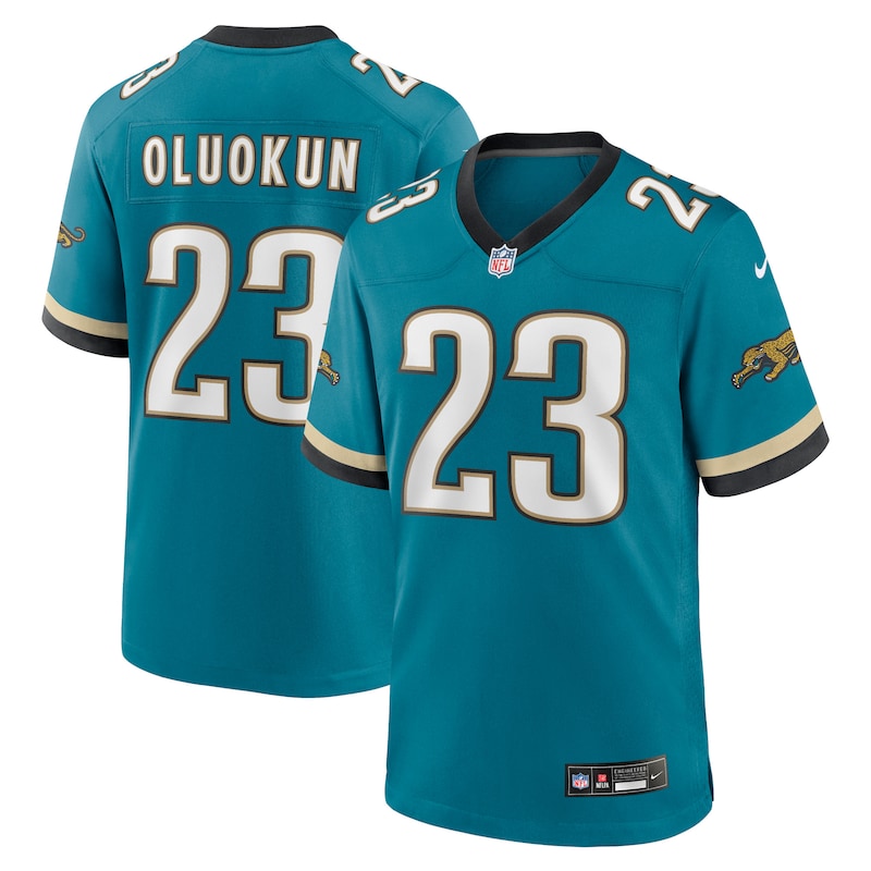 None Foye Oluokun JAX Jaguars Energetic Pro-Level Jersey Game Day Wear