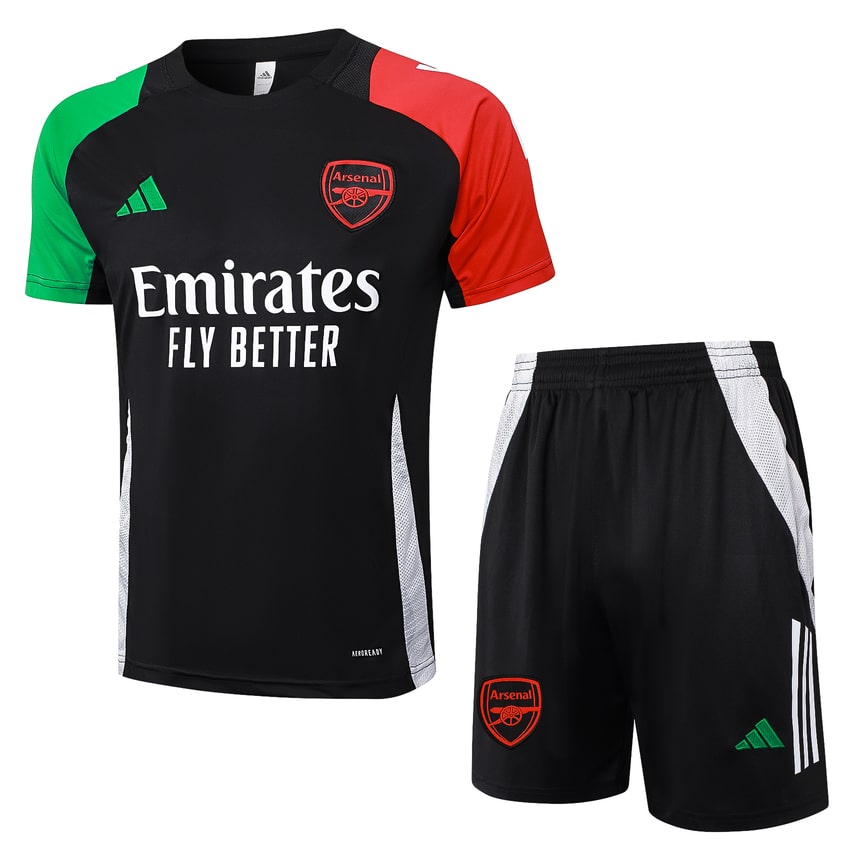 Arsenal 2024 2025 Dark Black Jersey Shorts Kit
