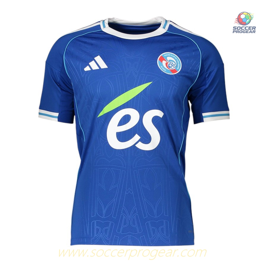 Strasbourg Youthren's Home Soccer Football Shirt Soccer Football Shirt 2025-26 Edition