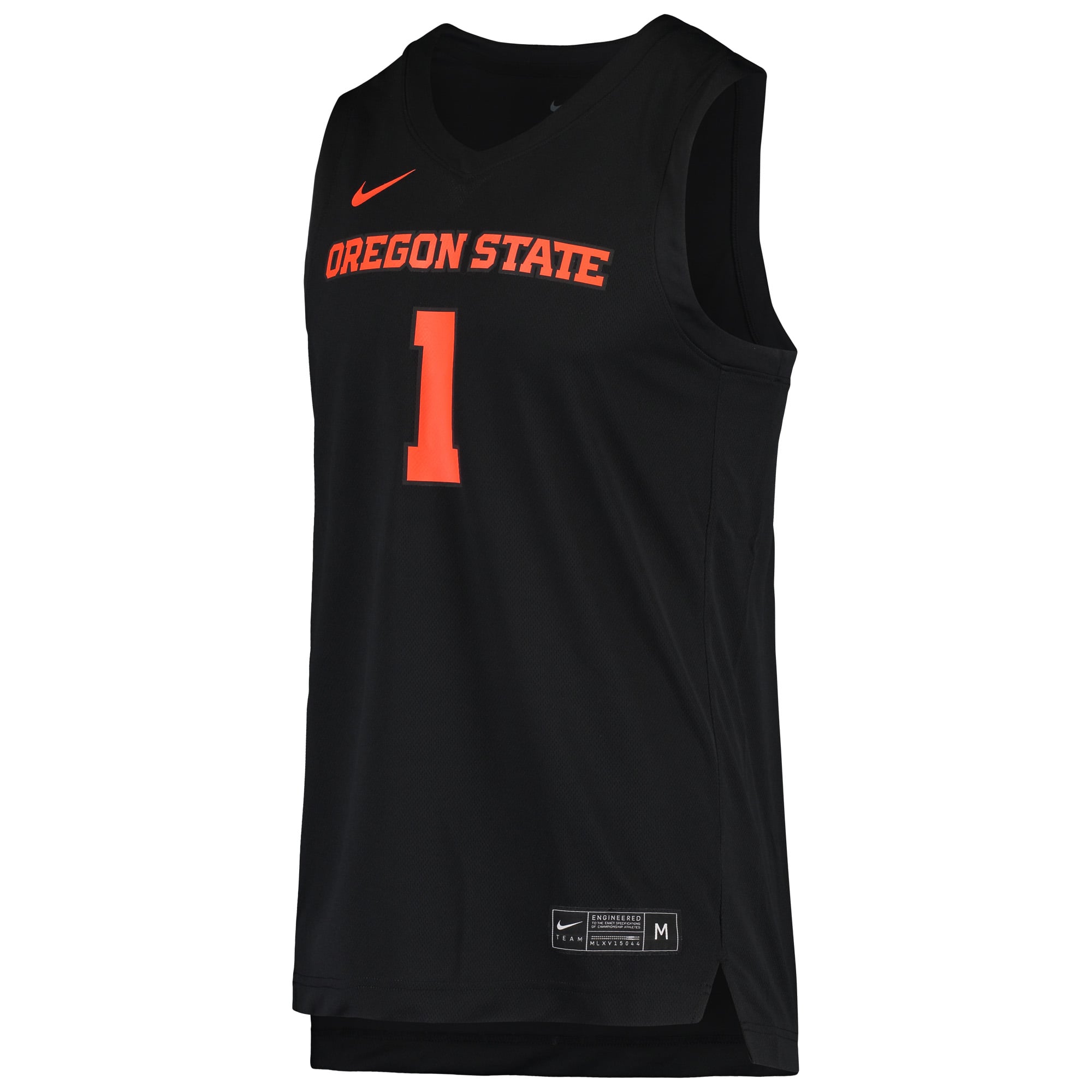 #1 Oregon State Beavers Nike Replica Basketball Jersey - Black