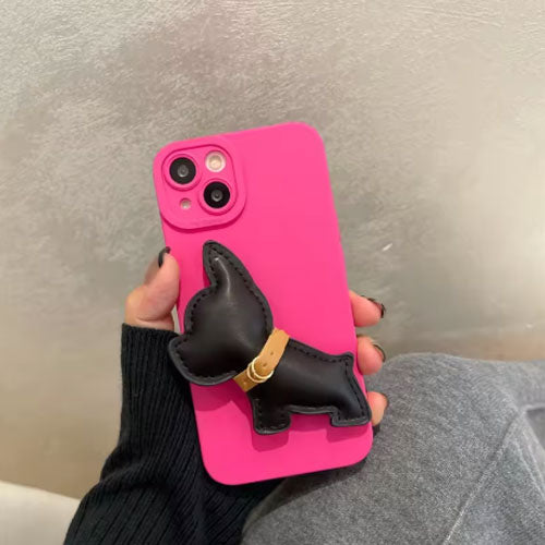 Silicone Case – Minimalist Pet Phone Accessory For French Bulldogs