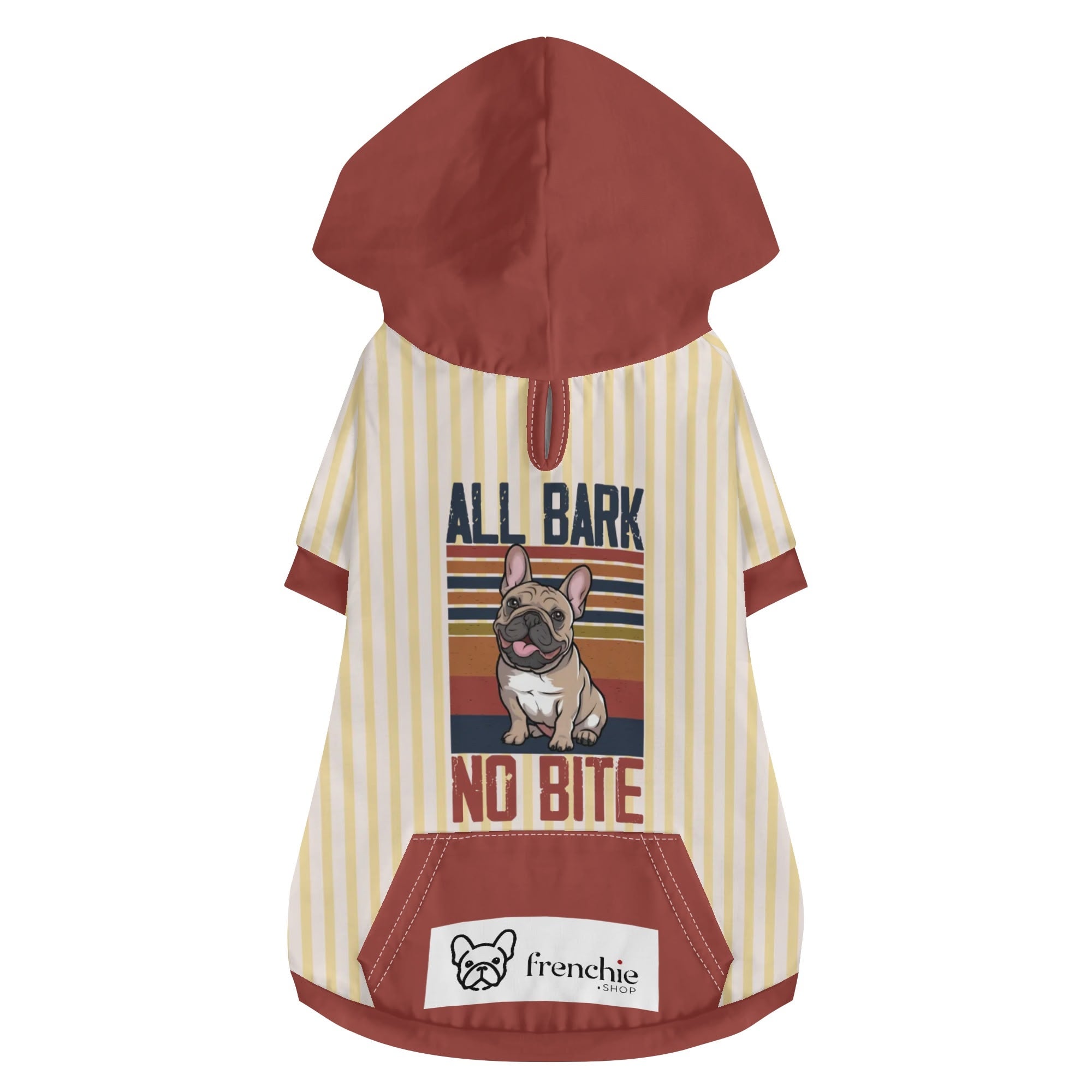 All bark No bite - Hoodies for French Bulldog | Frenchie Shop Original