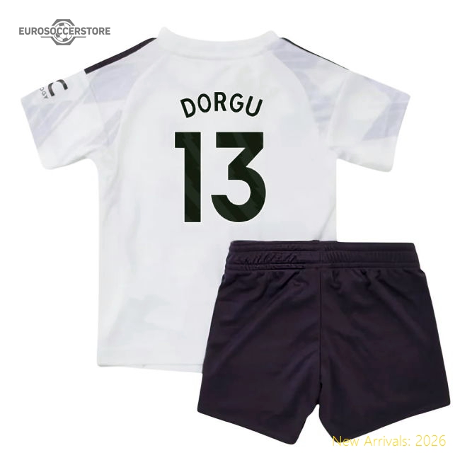Authentic 2025-2026 Man Utd Away Baby Kit (dorgu 13) - Premium